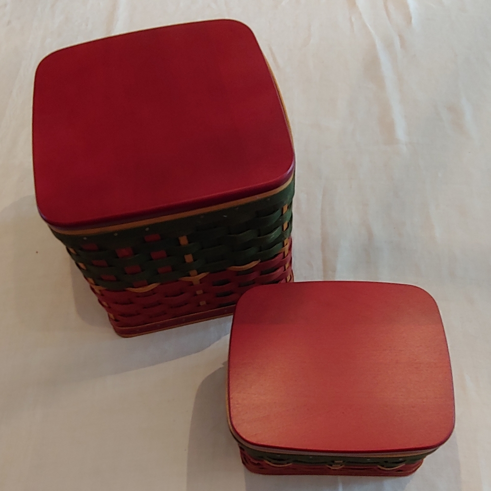 Longaberger Holiday Hearth Basket Set - Picture 2 of 8